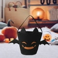thumbnail image 5 of Nilvkv Halloween Bag Trick or Treat Bag Tote Bag Candy Bucket with Handle Portable and Reusable Trick or Treat Bucket Basket for Halloween Decorations Party Supplies Halloween Gifts, 5 of 6