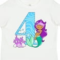 thumbnail image 4 of Inktastic Fourth Birthday Mermaid Girls Toddler T-Shirt, 4 of 5