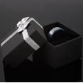 thumbnail image 2 of Tungsten Carbide Rings for Men Wedding Bands for Him 8mm Silver Stripe Blue Edge Black Inside, 2 of 9