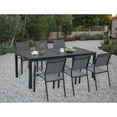 thumbnail image 3 of Hanover Outdoor Naples 7-Piece Dining Set in Grey, 3 of 12
