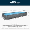thumbnail image 3 of Bestway APX 365 31’4"x16'x52” Metal Frame Above Ground Pool w/ Sand Pump & Accessories, 3 of 13
