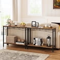 thumbnail image 4 of Homhougo Console Table, entryway Table, Narrow Sofa Table with Shelves, Entrance Table for Hallway, Entryway, Living Room, Foyer, Corridor, Office, Brown, 4 of 11
