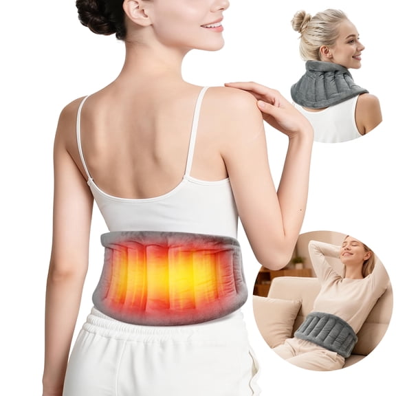 Microwave Heating Pad for Back, Waist, Leg, Period Cramps Heat Pack Portale, Blue