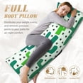 thumbnail image 3 of KLL Ultra Soft Microfiber Body Pillow Cover/Pillowcases 20"x54" with Hidden Zipper Closure-Cactus 1, 3 of 5