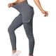 thumbnail image 3 of Pantalones de yoga de cintura alta para mujer con bolsillos elásticos y cónicos, pantalones de entrenamiento para levantamiento de glúteos, pantalones de chándal, 3 of 5