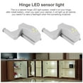 thumbnail image 3 of 10Pcs Cabinet Cupboard LED Hinge Light Lamp Warm White, 3 of 9