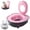 Pink, variant on Cat Toilet Training Kit for Indoor Cats, Portable Litter Box Trainer with PP Tray Pink Blue