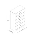 thumbnail image 5 of Darsh 5-Drawer Matte White Chest of Drawers (47.2 in. X 15.7 in. X 31.5 in.), 5 of 5