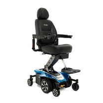 Pride Mobility Jazzy Air 2 Group 2 Power Chair with U-1 Batteries, Sapphire Blue, 16"x16"-18"