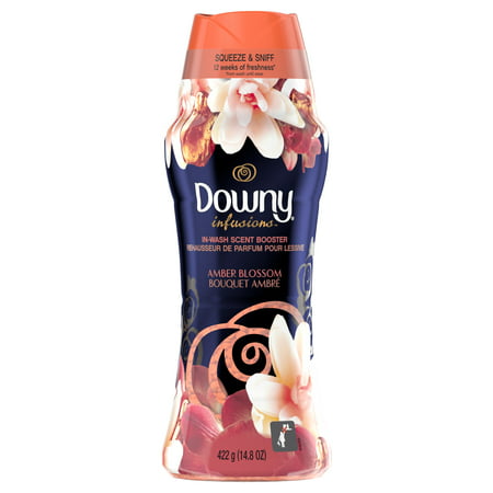 Downy Infusions In-Wash Scent Booster Beads, Amber Blossom, 14.8