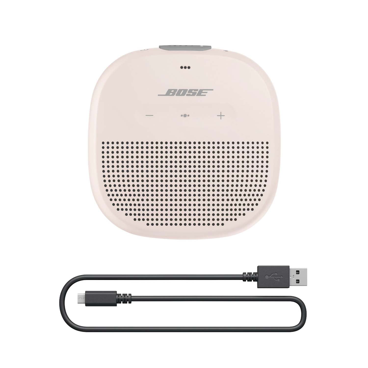 Bose SoundLink Micro Waterproof Wireless Bluetooth Portable Speaker, White  Smoke