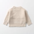 thumbnail image 4 of Rvasteizo Toddler Baby Girls Boys Long Sleeve Sweatshirt Crew Neck Letter Embroidery Knit Warm Sweater Top for Boys Girls 0-17Years, 4 of 4