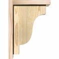 thumbnail image 3 of 6"W x 10"D x 14"H Newport Rough Sawn Corbel w/Backplate, Douglas Fir, 3 of 9