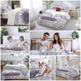thumbnail image 6 of Purple Vintage Lavenders Bedding 3 Piece Duvet Cover Set Queen Size, Farmhouse Wooden Retro Art Soft Microfiber Comforter Cover with Zipper Closure & Pillowcases, Wrinkle & FadeResistant Quilt Cover, 6 of 9