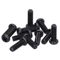 thumbnail image 4 of 50 Pcs Vis de Tête de Poêle en Acier Inoxydable Machine à Vis Entièrement Filetée Zinc Noir DIN7985, 4 of 8