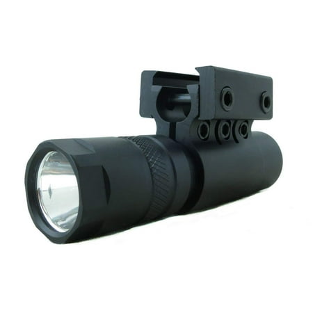 Monstrum Tactical 90 Lumens LED Flashlight with Rail Mount and Detachable Remote Pressure (Best Place To Mount Flashlight On Ar15)