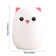 thumbnail image 3 of Buy 2 get 10% off Night Light For Kids, Cute Silicone Kitty Night Light With 3 Of Brightness, 7 Colors Rechargeable Lamp For Bedroom, Girls And Boys, Nursery, Baby Gifts,, 3 of 3