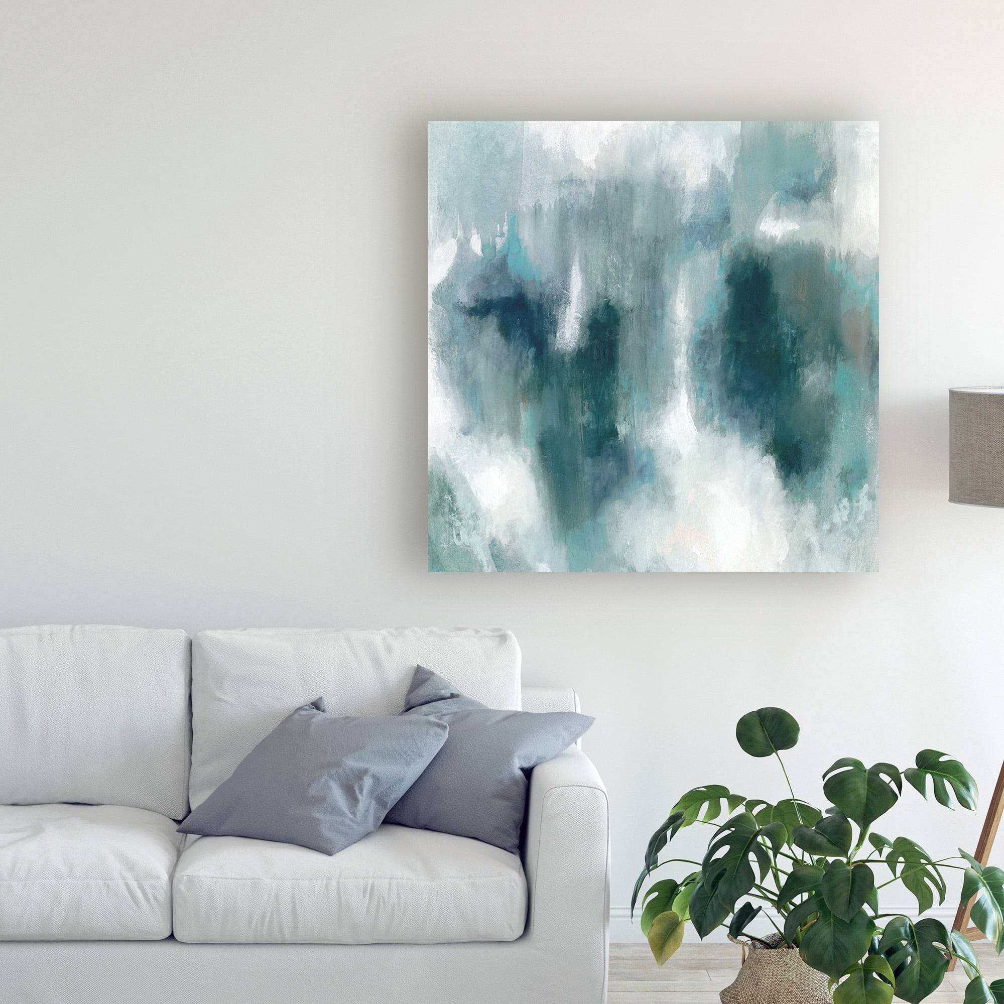 Trademark Fine Art 'Teal Tempest II' Canvas Art by Victoria Borges