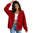 thumbnail image 6 of SwiftWear Women's Zip Up Hoodie Long Sleeve Sweatshirt Hooded Jacket Full Zip with Pockets, 6 of 8