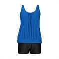 thumbnail image 6 of Awdenio Two Piece Swimsuit for Women 2025 Flowy Swimwear Two Piece Bathing Suits Swim Tank Top with Boyshorts, 6 of 8