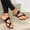 Black, variant on Women's Flat Toe Ring Slides Sandals Slide Sandals Toe Ring On Sale Fashion Casual Summer Shoes White Size 10