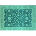 thumbnail image 1 of Ahgly Company Indoor Rectangle Oriental Turquoise Blue Industrial Area Rugs, 7' x 10', 1 of 4