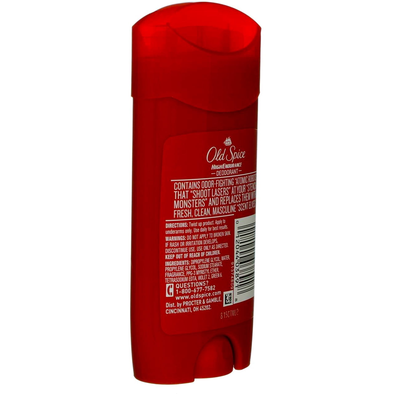 Old Spice High Endurance Deodorant Pure Sport 3 oz (Pack of 3)