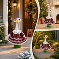 thumbnail image 2 of AZXY Christmas Porch Goose Outfit, 23‑Inch Goose Clothes Dress Set, Goose Clothing & Goose Cloth for Cement Plastic Lawn Goose Sculpture Statue, Xmas Outdoor Decor for Front Porch Yard Party Garden, 2 of 7