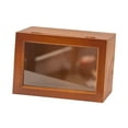 thumbnail image 4 of Luzkey Boîte d'Exposition pour Figurines Boîte en Bois pour Figurines d'Action Jouets Armoire de Rangement Rustique de Bureau Objets de Collection Matériau en Bois Transparent Anti-Poussière m, 4 of 8