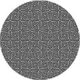 thumbnail image 1 of Ahgly Company Indoor Round Patterned Midnight Gray Area Rugs, 7' Round, 1 of 6