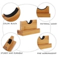 thumbnail image 4 of OULII 1 Pair of Bamboo Desktop Bat Holder Baseball Bat Display Stand Natural Texture for Home Use, 4 of 8