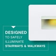 thumbnail image 2 of Hinkley Landscape Lighting LED Luna Step Light - Add Safety and Security Indoors and Outdoors, ADA Compliant and Energy Efficient Small Step Light, Satin White, 15508SW, 2 of 2