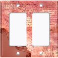 thumbnail image 6 of Metal Light Switch Plate Cover Blue Floral Damask Frame Honeycomb Trim DAM059, 6 of 13