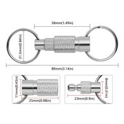 BELOWSYALER Upgraded Keychains, Detachable Pull Apart Key Rings Keychains LockHolder Convenient Keychains
