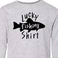 thumbnail image 4 of Inktastic Lucky Fishing Shirt Fish Long Sleeve Youth T-Shirt, 4 of 5