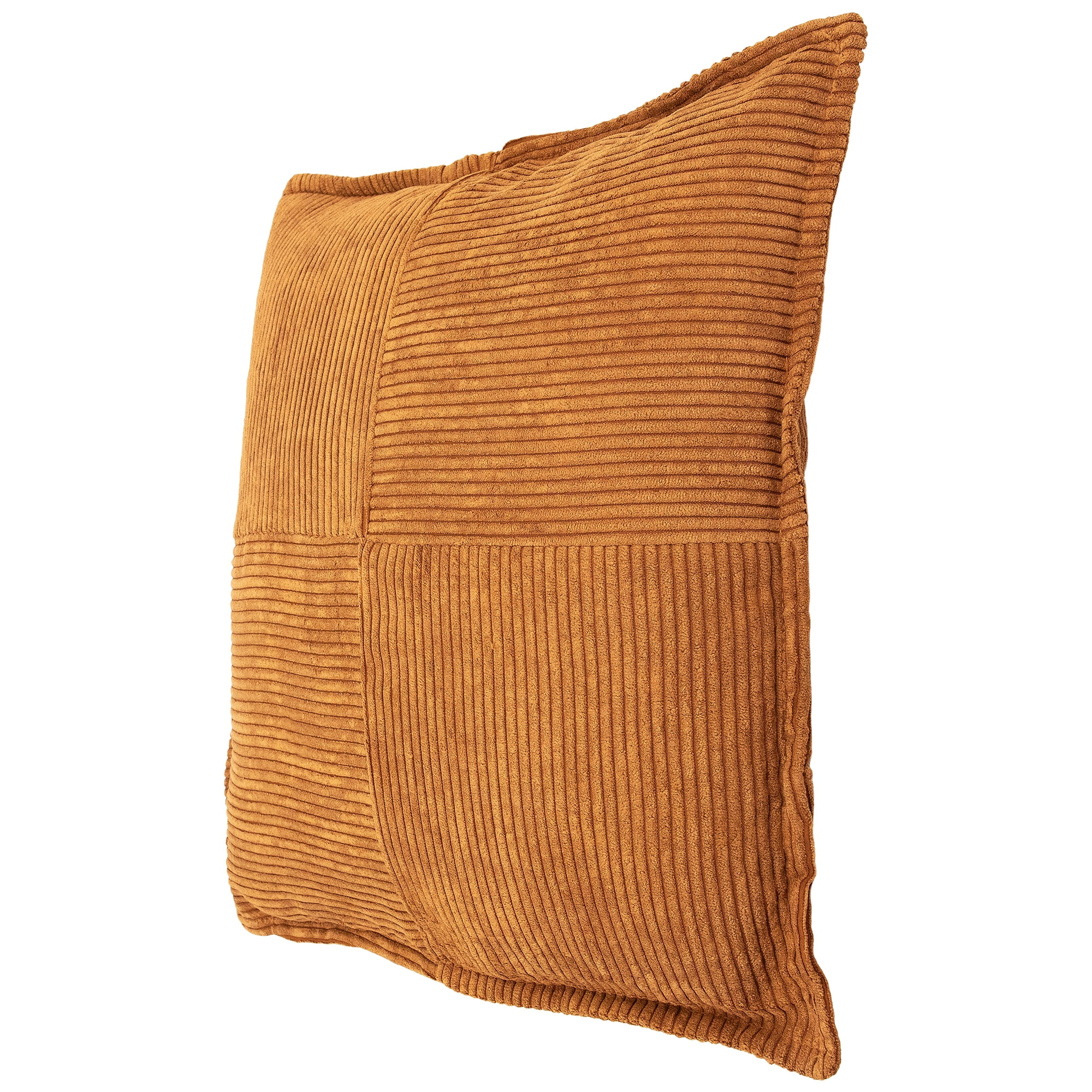 Corduroy Square Throw Pillows - 18" x 18" - Brown - Set of 2