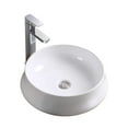 thumbnail image 2 of Vitreous China Circular Vessel Bathroom Sink, 2 of 2