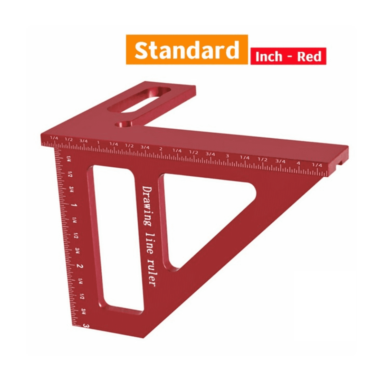 Jauge Carrée Multifonctionnelle 45-90° En Alliage D'Aluminium - Règle En T Pour Travail Du Bois 3D