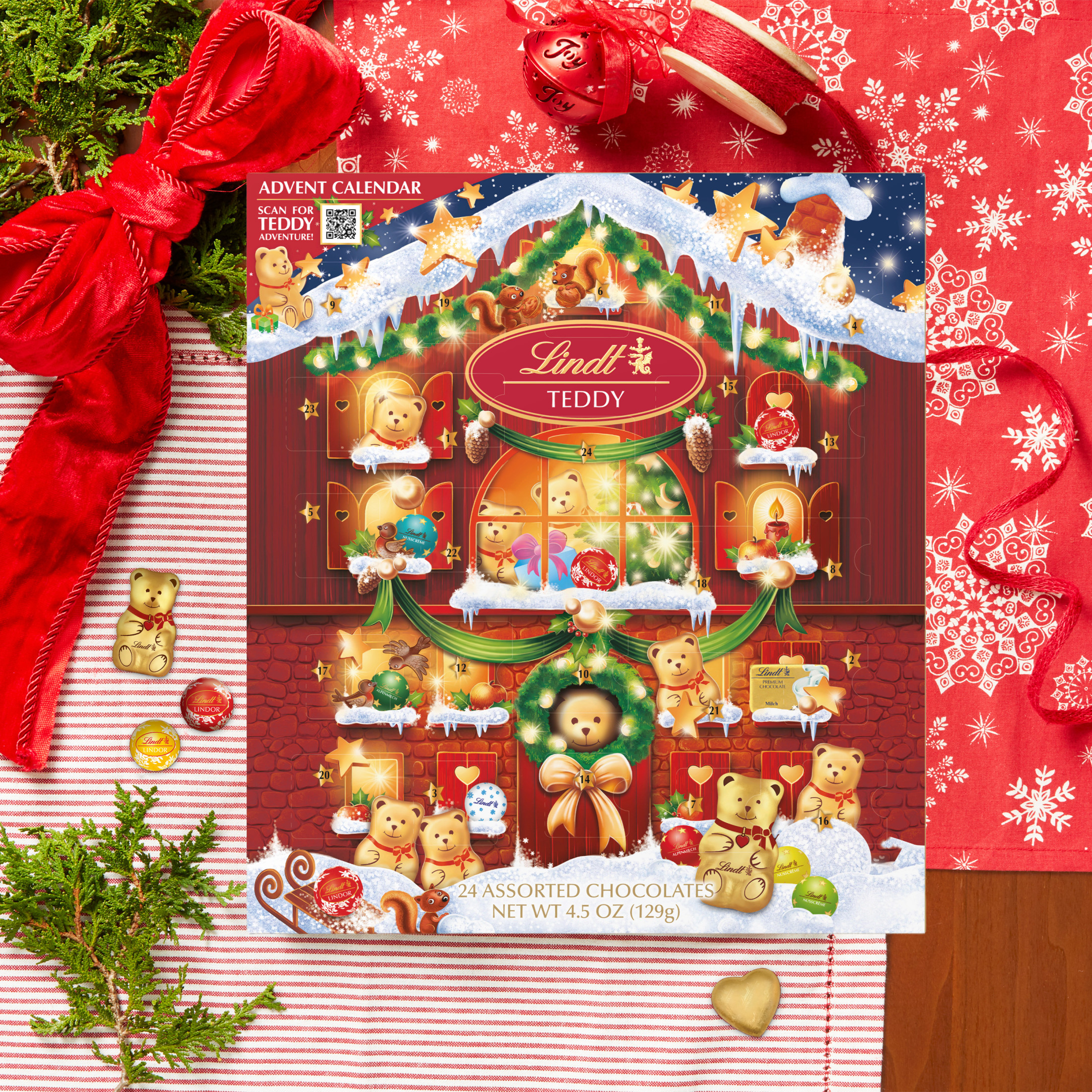 Lindt Teddy Chocolate Advent Calendar 4.5 oz photo 7