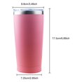 thumbnail image 6 of RED - 20oz Stainless Steel Tumbler Slider Lid Vacuum Insulated Travel Cup Coffee Mug, 6 of 7