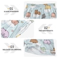 thumbnail image 3 of Women's Silk Pajama Shorts Cloud Cat Pajama Shorts Women's Casual Pajama Shorts with Pockets, 3 of 6