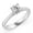 Solid White Gold, variant on 1 Carat E VVS2 Round Cut Lab Grown Diamond Solitaire Engagement Ring in 10K Yellow Gold For Women
