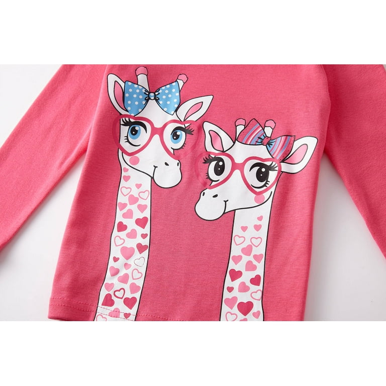 Girls giraffe online pajamas