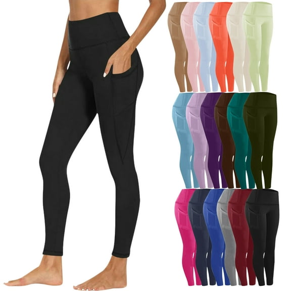Vibrex Leggings for Women Plus Size,Women Workout Out Pocket Leggings Fitness Sports Running Yoga Athletic Pants Leggings Compression Pants