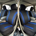thumbnail image 3 of AUTO PLUS Juego de fundas de asiento de coche de poliéster, universales, deportivas, se ajustan a la mayoría de coches, de tela lisa, Bicolor, elegantes accesorios de coche, Protector de asiento, 3 of 4