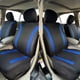 thumbnail image 3 of AUTO PLUS Juego de fundas de asiento de coche de poliéster, universales, deportivas, se ajustan a la mayoría de coches, de tela lisa, Bicolor, elegantes accesorios de coche, Protector de asiento, 3 of 4