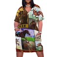 thumbnail image 1 of Vestido de hada de carreras de caballos para mujer, vestido suelto con bolsillo de manta para todas las carreras de caballos de verano., 1 of 6