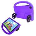 thumbnail image 4 of Allytech Kids Case for Lenovo Tab E8 8 Inch TB-8304F Only, EVA Silicone Handle Stand Cute Car Design Shockproof Lightweight Kids Friendly Bumper Protective Case - Purple, 4 of 6