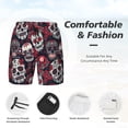 thumbnail image 3 of Balery Rose Flowers Mens Swim Trunks Swim Shorts for Men Quick Dry Inseam Beach Shorts with Compression Liner Pocket-X-Large, 3 of 9