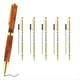 thumbnail image 2 of Kit de 5 Bolígrafos Finos para Torneado de Madera, Bolígrafo Giratorio de 7 mm con Recambio, Ideal para Regalos de Bricolaje Dorados., 2 of 8